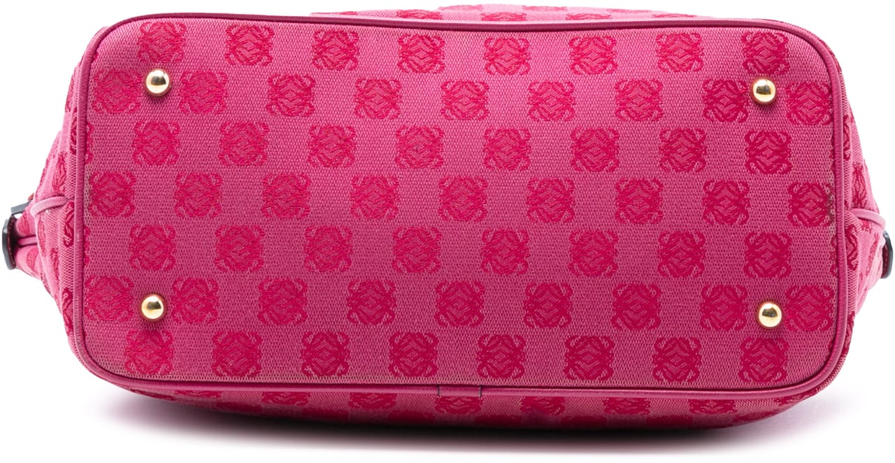 Loewe Anagram Canvas Tote Roze