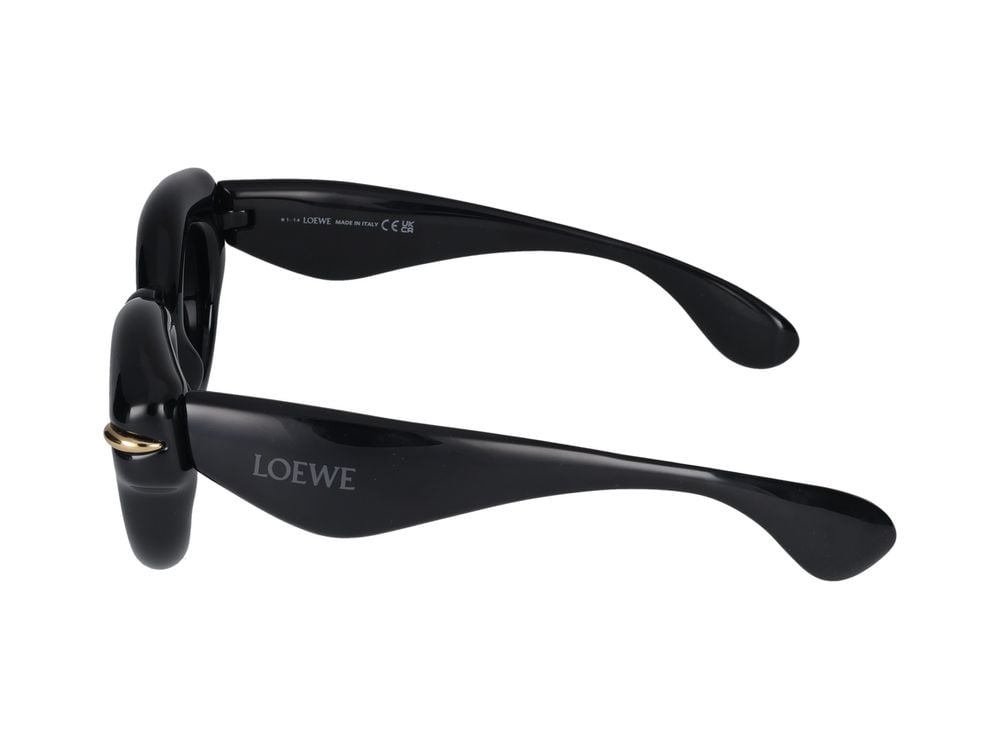 Loewe Black Oversized Round Sunglasses Zwart