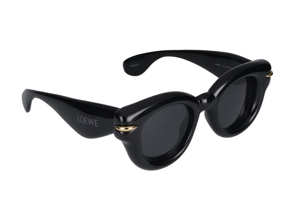 Loewe Black Oversized Round Sunglasses Zwart