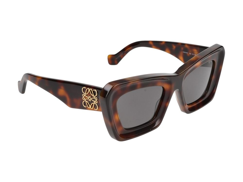 Loewe Tortoiseshell Oversized Square Sunglasses Grijs