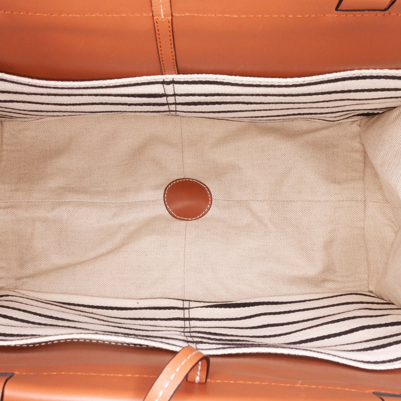 Loewe Paulas Ibiza Large Canvas Stripes Cushion Tote Rood