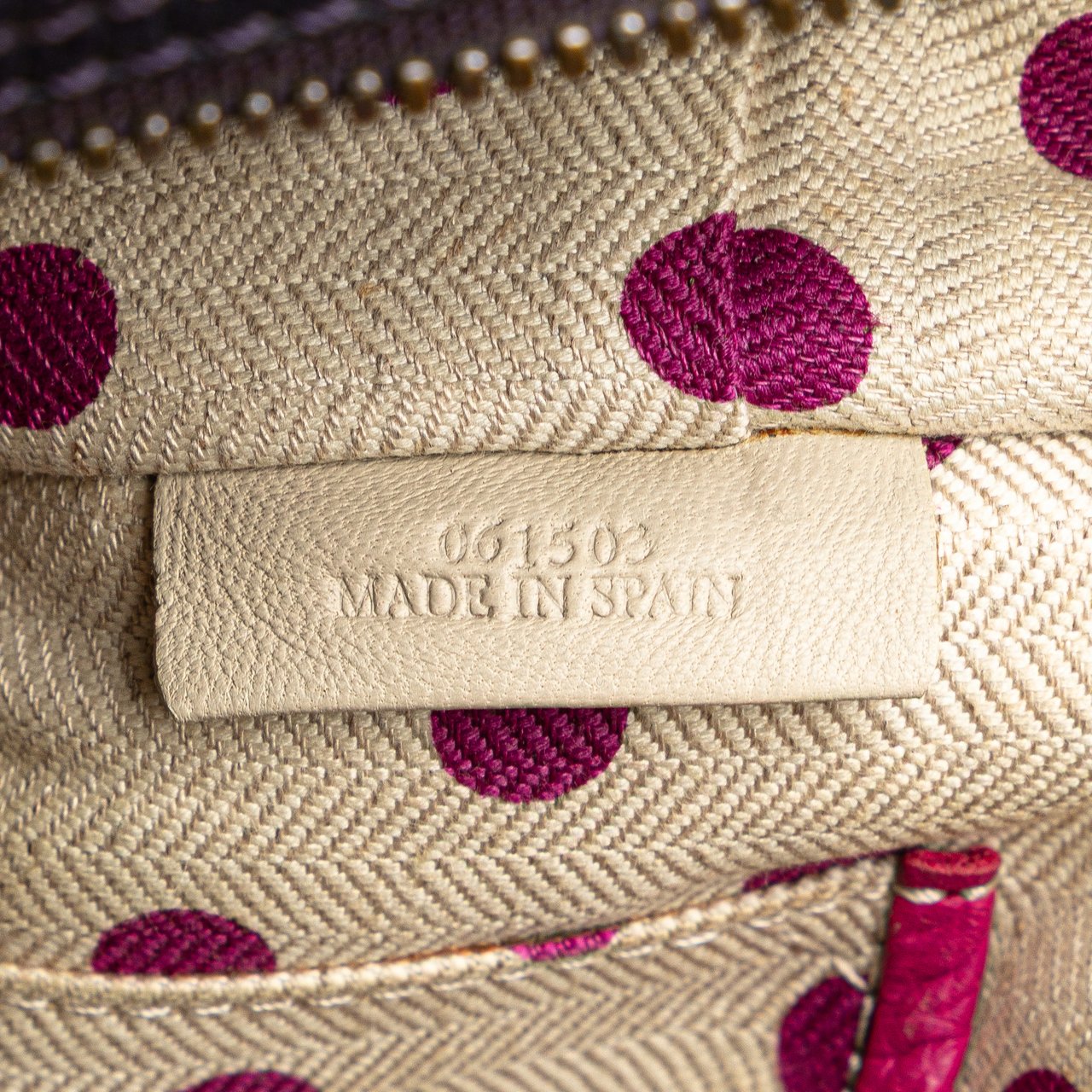 Loewe Grained Bicolor Calfskin Cruz Satchel Blauw