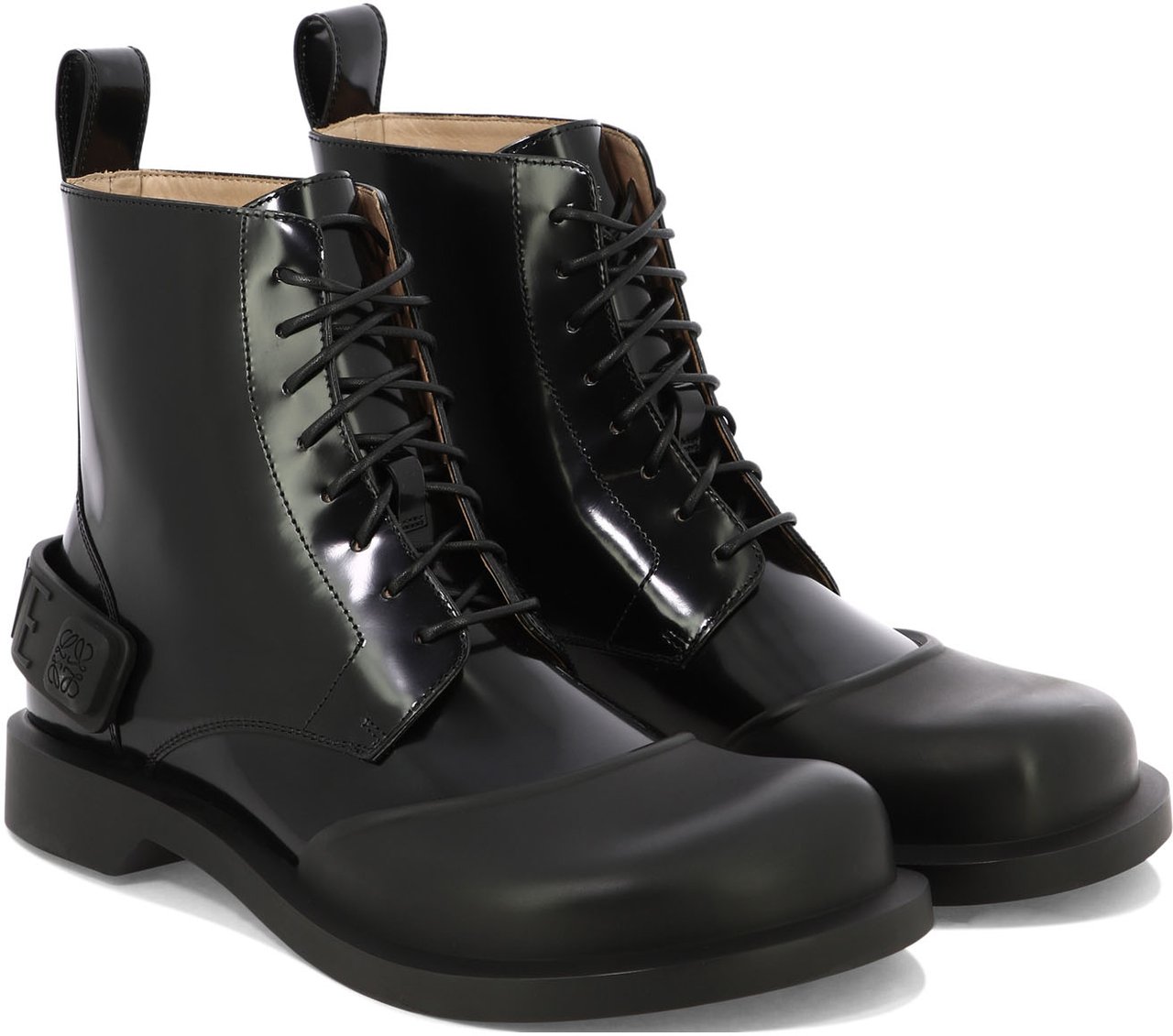 Loewe "Campo" lace-up boots Zwart