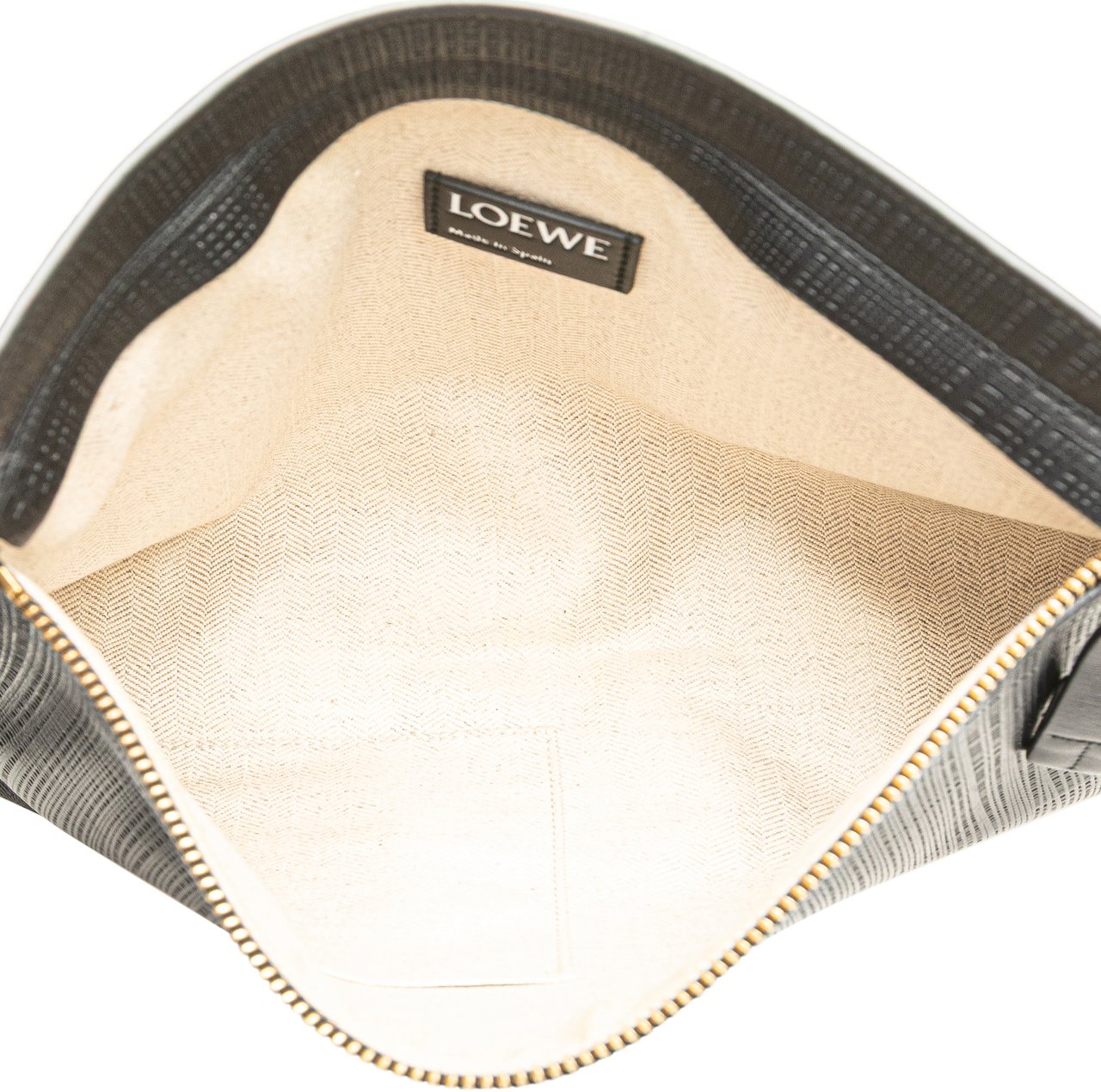 Loewe Leather Anagram T Clutch Zwart