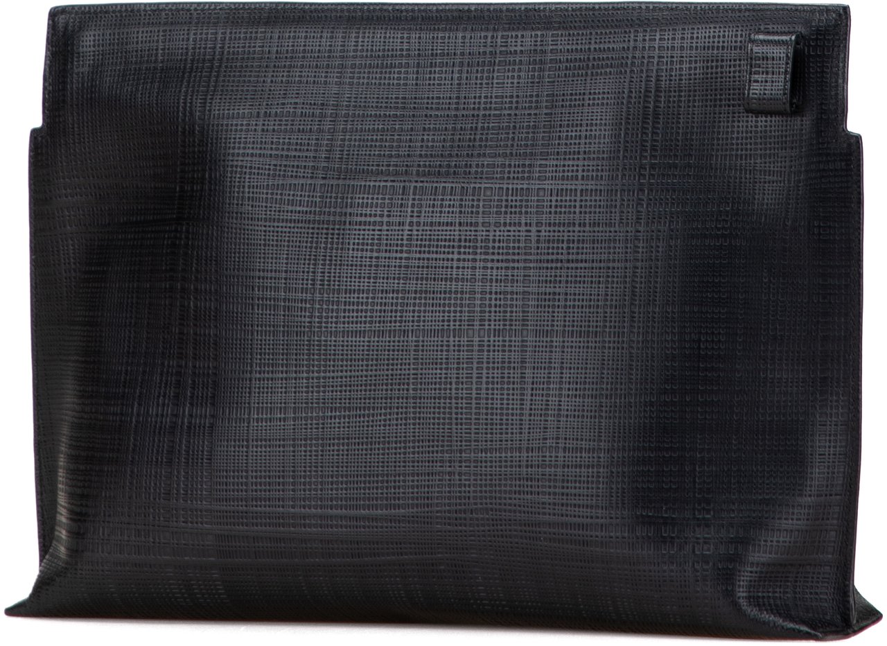 Loewe Leather Anagram T Clutch Zwart