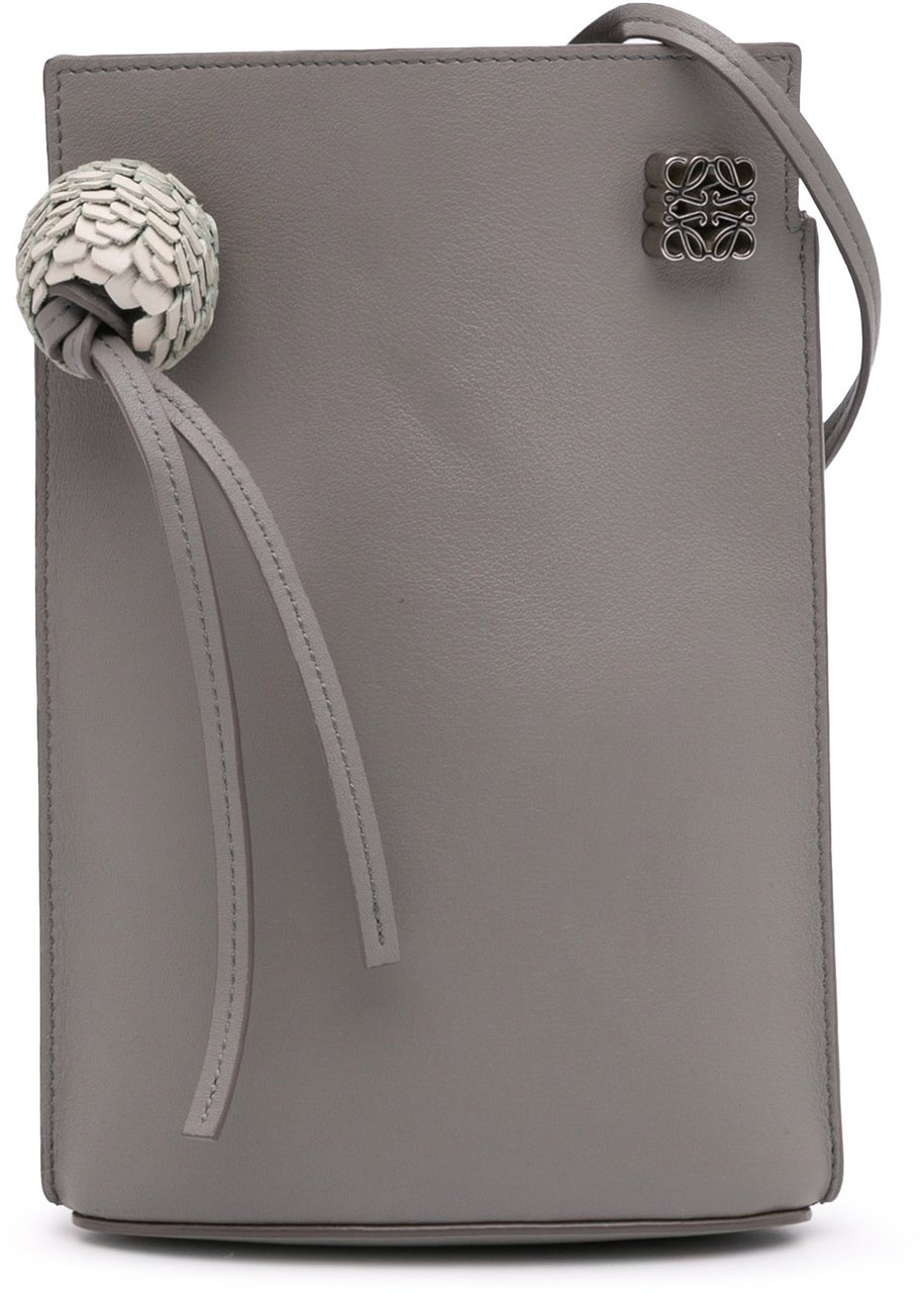 Loewe Calfskin Dice Pocket Crossbody Grijs