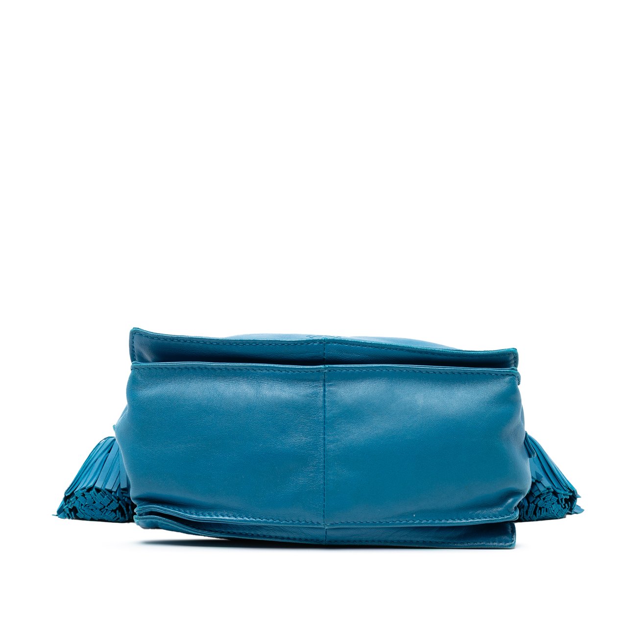 Loewe Nappa Flamenco Tassel Crossbody Blauw