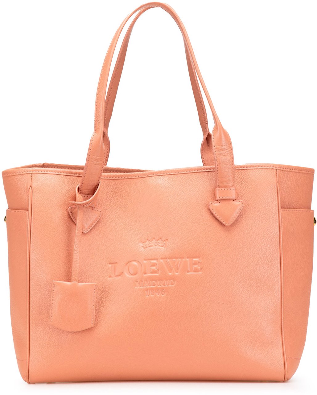 Loewe Leather Heritage Tote Roze