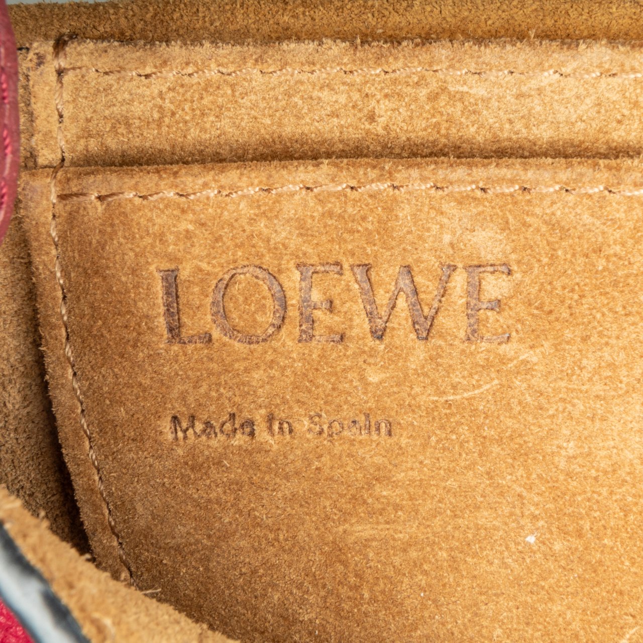 Loewe Mini Leather Gate Bag Rood
