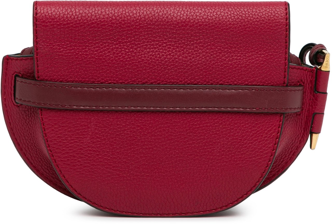 Loewe Mini Leather Gate Bag Rood
