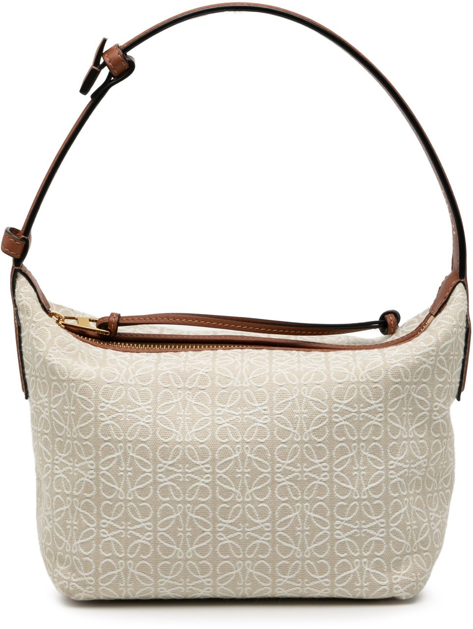 Loewe Small Anagram Jacquard Cubi Bag Bruin