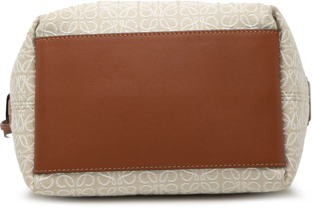 Loewe Small Anagram Jacquard Cubi Bag Bruin