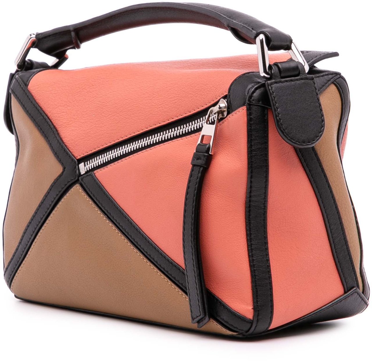 Loewe Small Calfskin Graphic Puzzle Satchel Bruin
