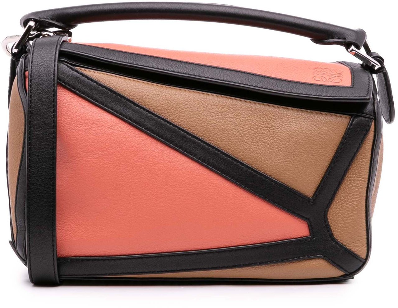 Loewe Small Calfskin Graphic Puzzle Satchel Bruin