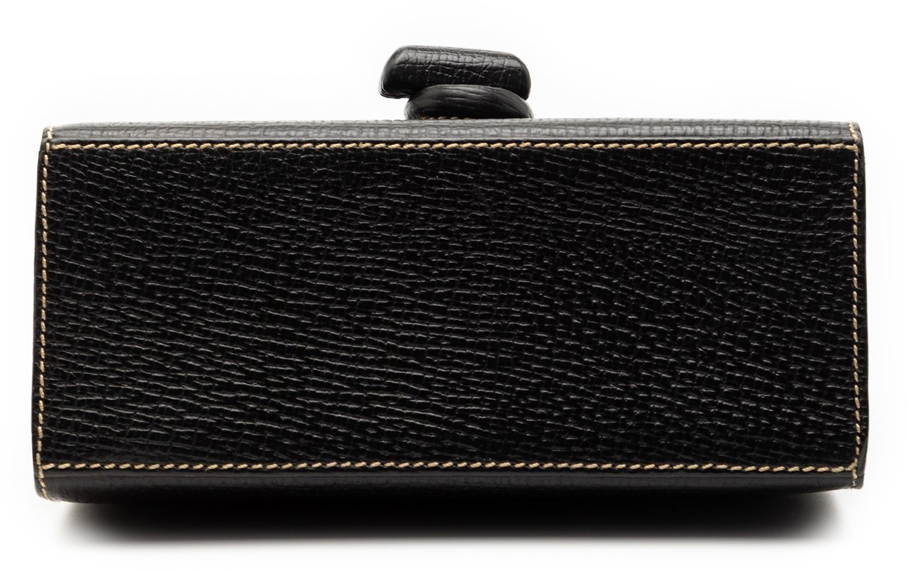 Loewe Leather Toggle Flap Crossbody Zwart