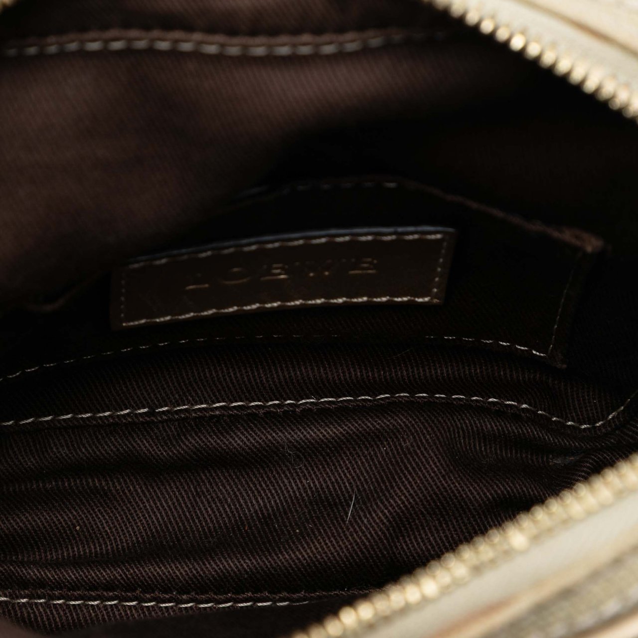 Loewe Mini Canvas Anagram Crossbody Bruin