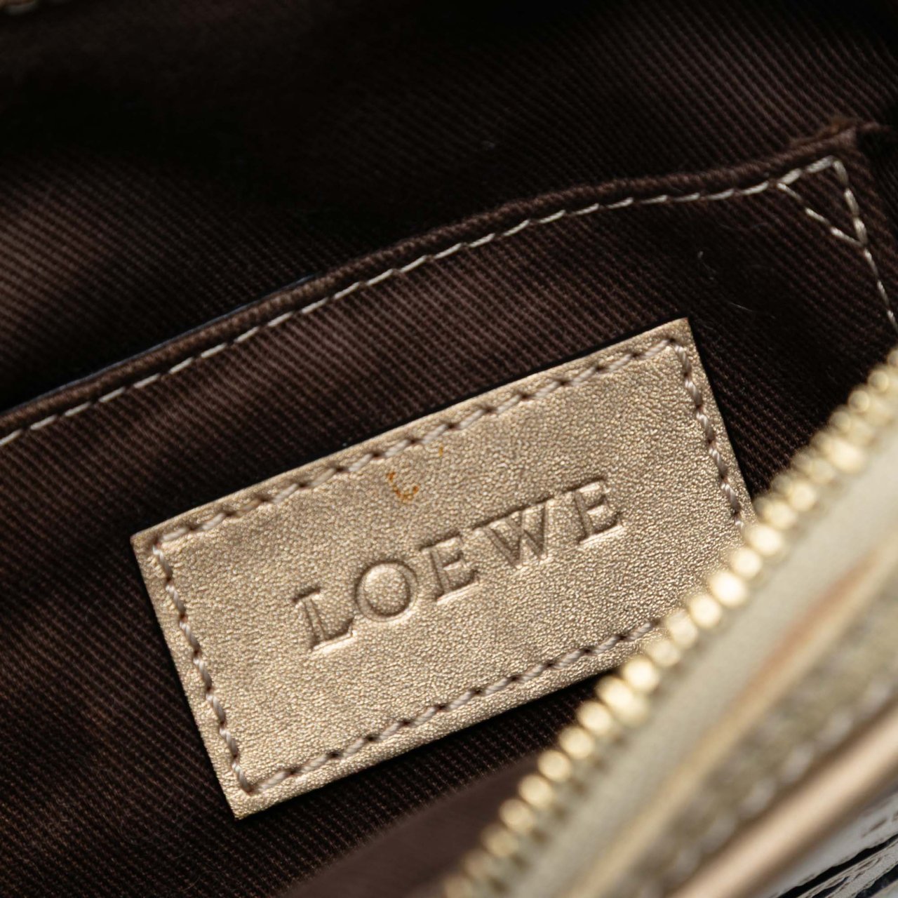 Loewe Mini Canvas Anagram Crossbody Bruin