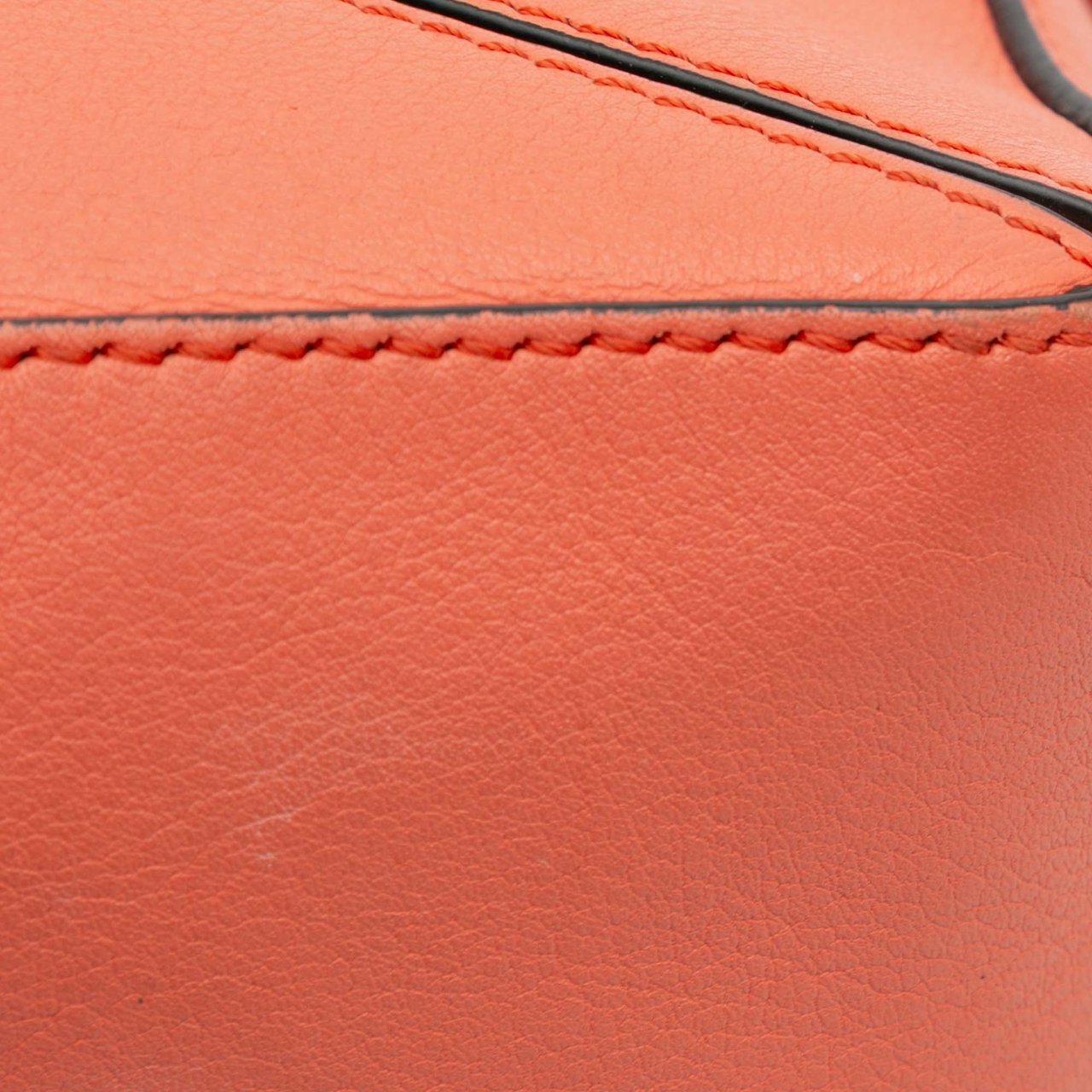 Loewe Mini Calfskin Puzzle Satchel Oranje