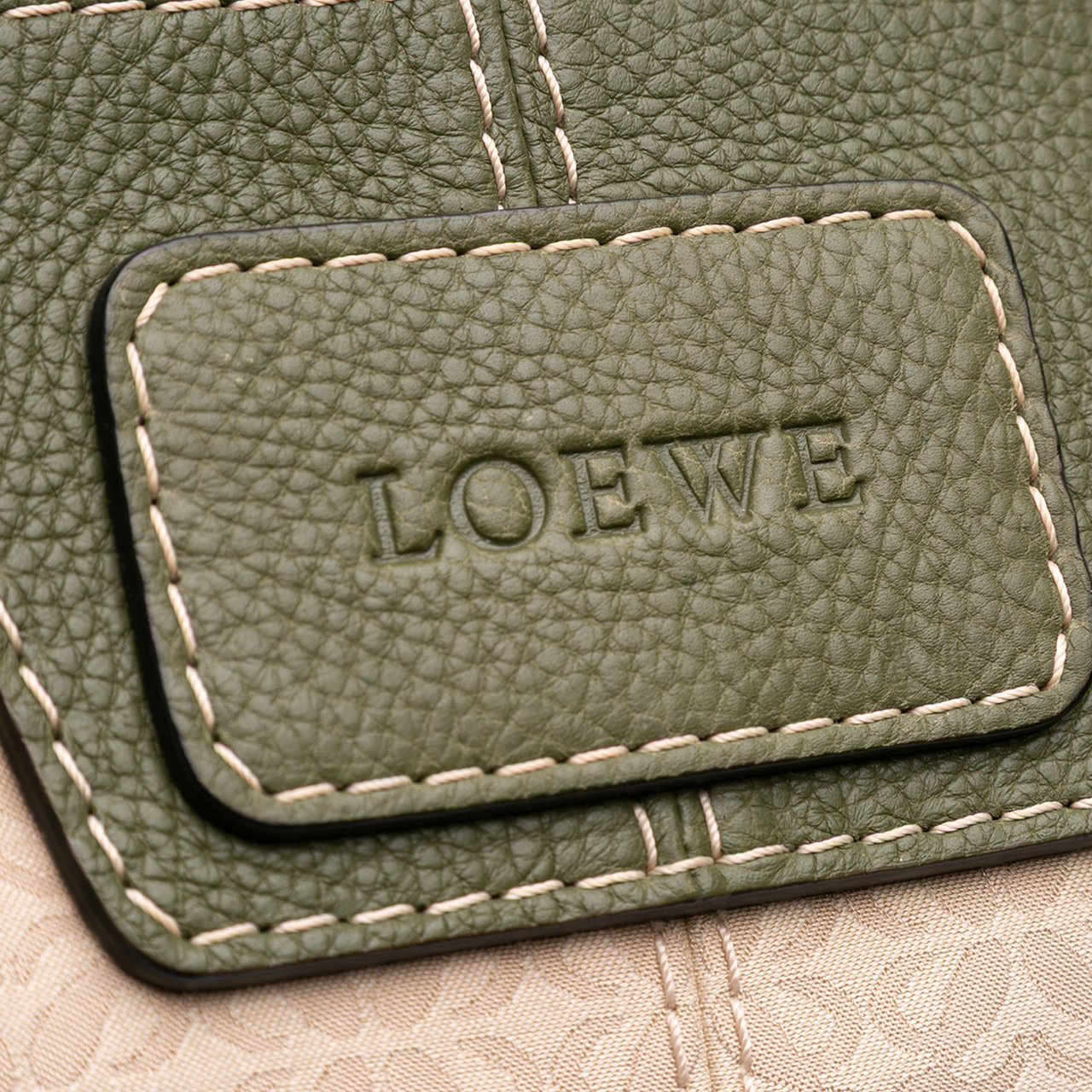 Loewe Anagram Canvas New Road Crossbody Bruin