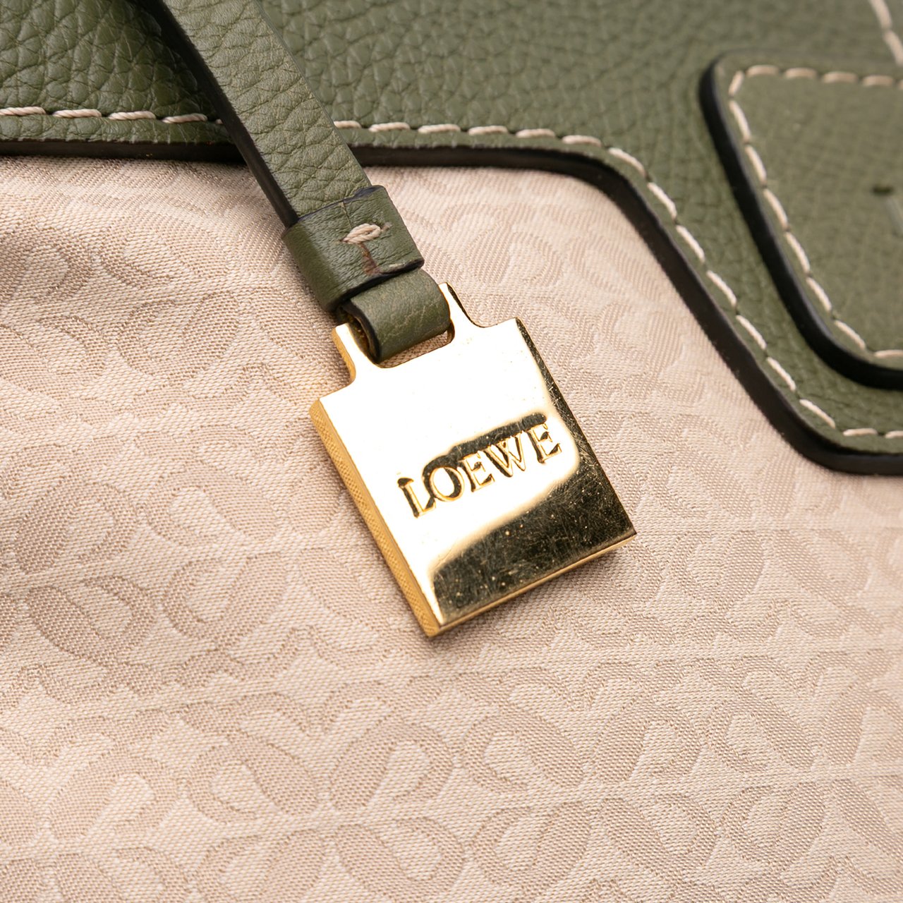 Loewe Anagram Canvas New Road Crossbody Bruin