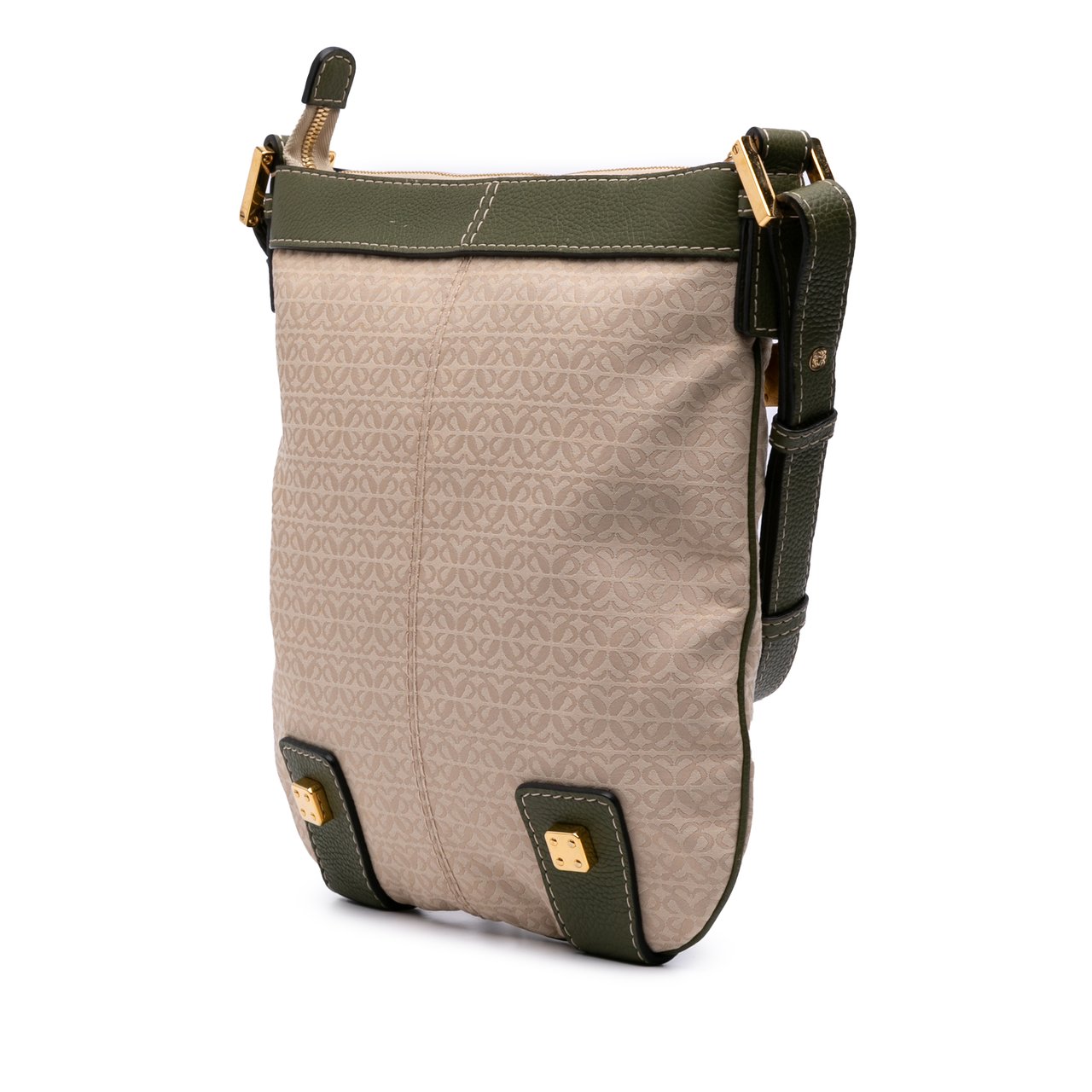Loewe Anagram Canvas New Road Crossbody Bruin