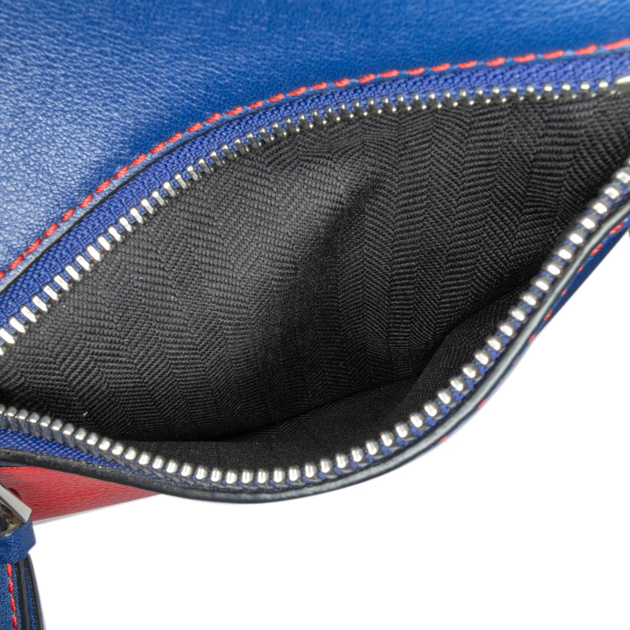 Loewe Small Bicolor Calfskin Puzzle Satchel Rood