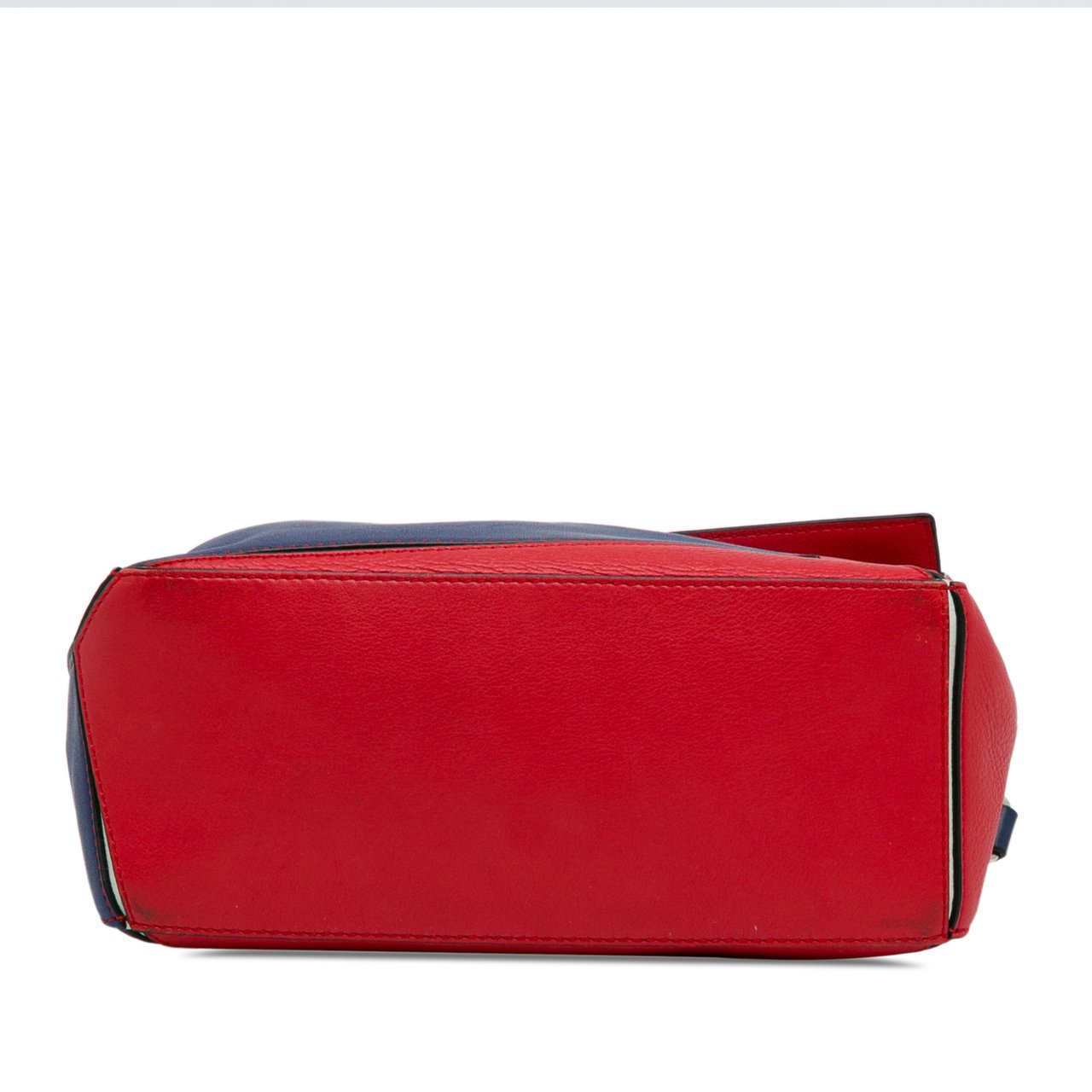 Loewe Small Bicolor Calfskin Puzzle Satchel Rood