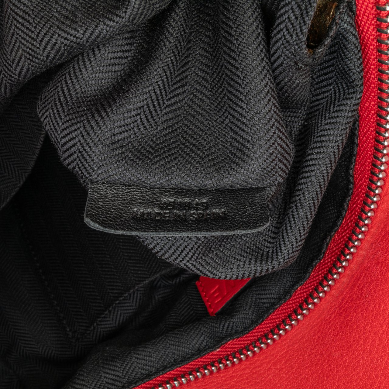 Loewe Small Bicolor Calfskin Puzzle Satchel Rood