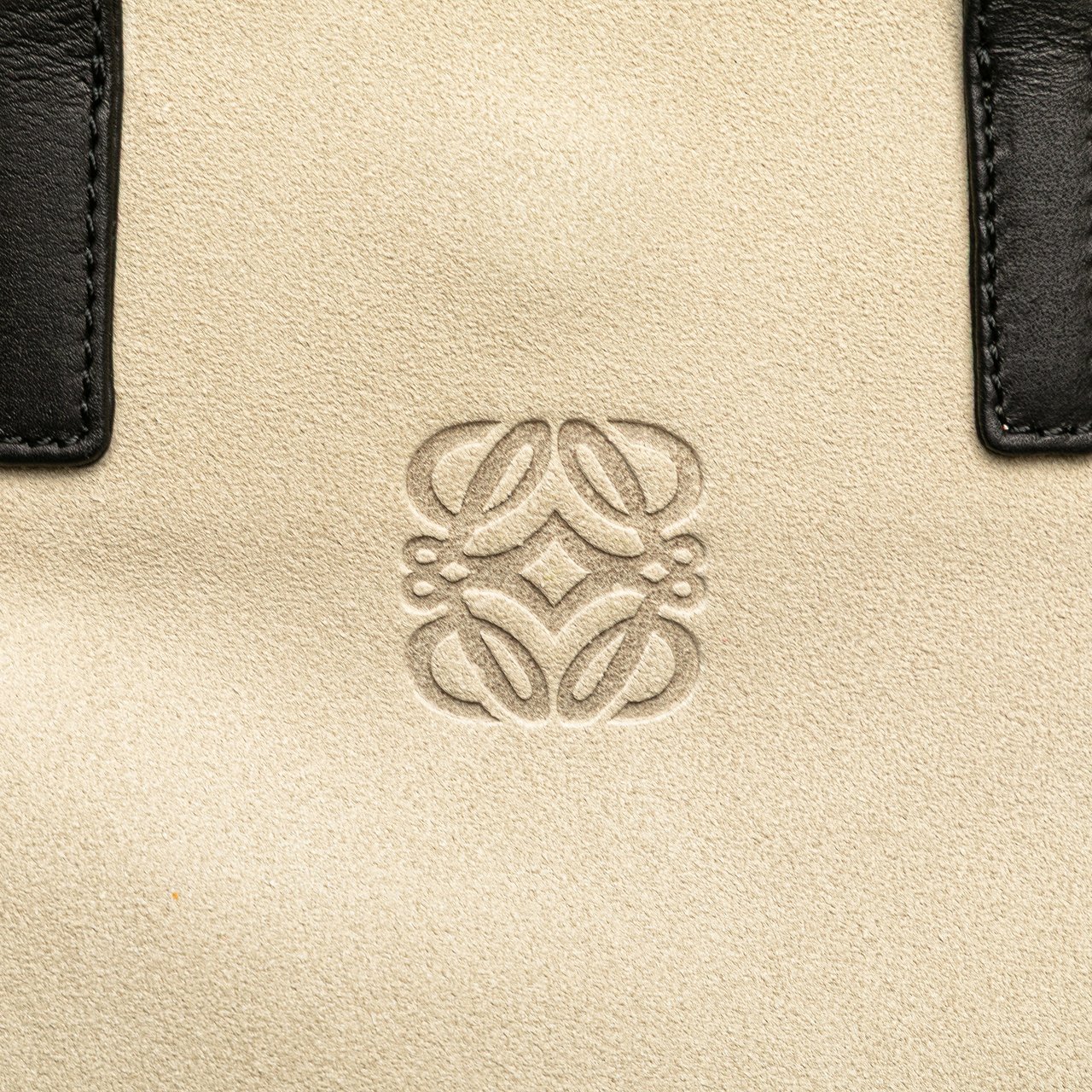 Loewe Anagram Suede Tote Bruin
