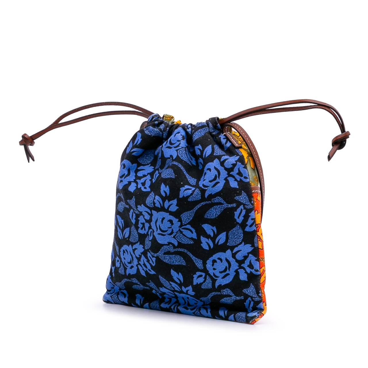 Loewe Paulas Ibiza Canvas Angel Drawstring Crossbody Oranje