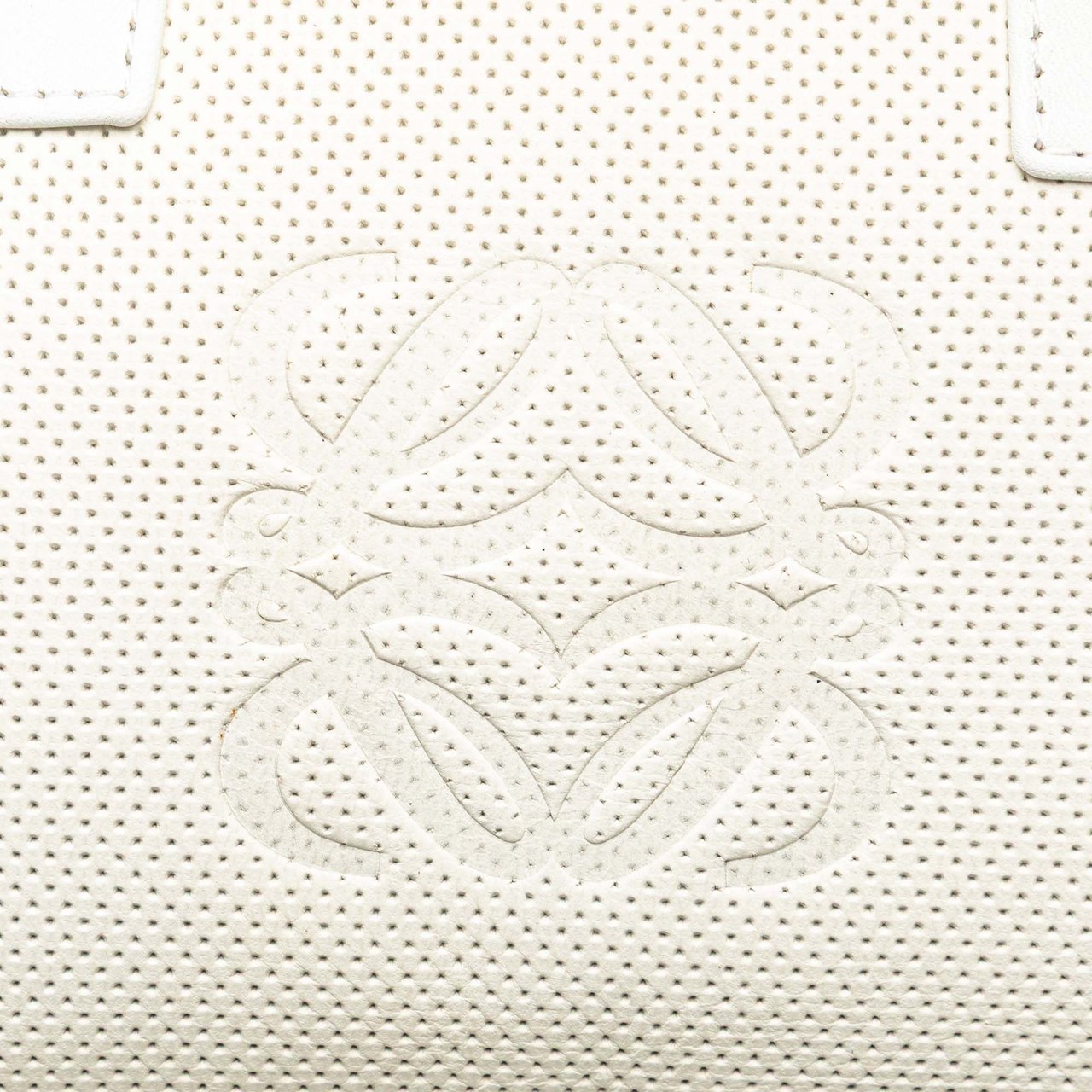 Loewe Perforated Leather Amazona 28 Wit