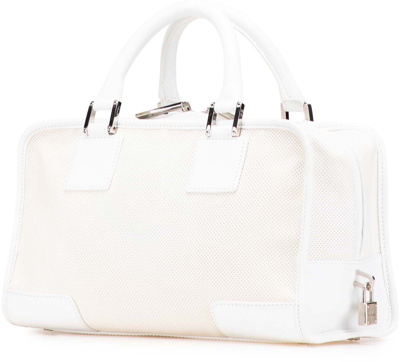 Loewe Perforated Leather Amazona 28 Wit
