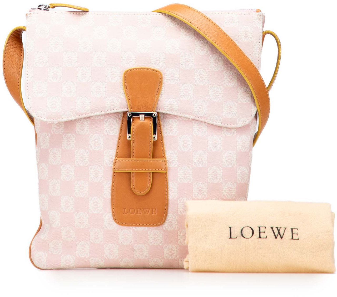 Loewe Anagram Canvas Crossbody Roze