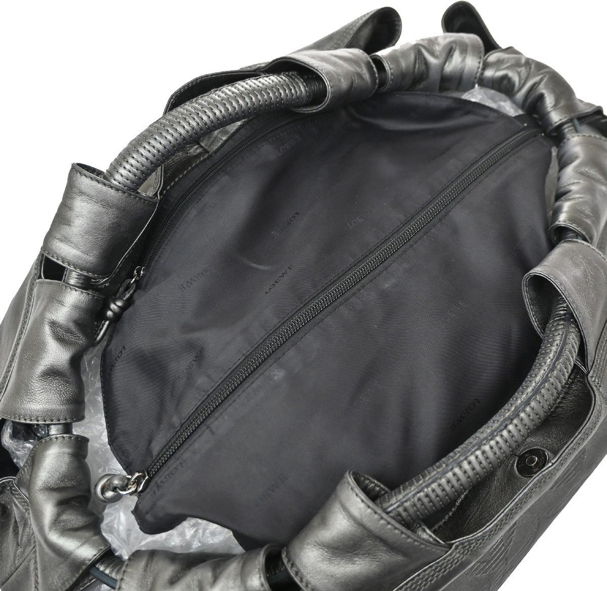 Loewe Anagram Logo Nappa Aire Hand Leather Grijs