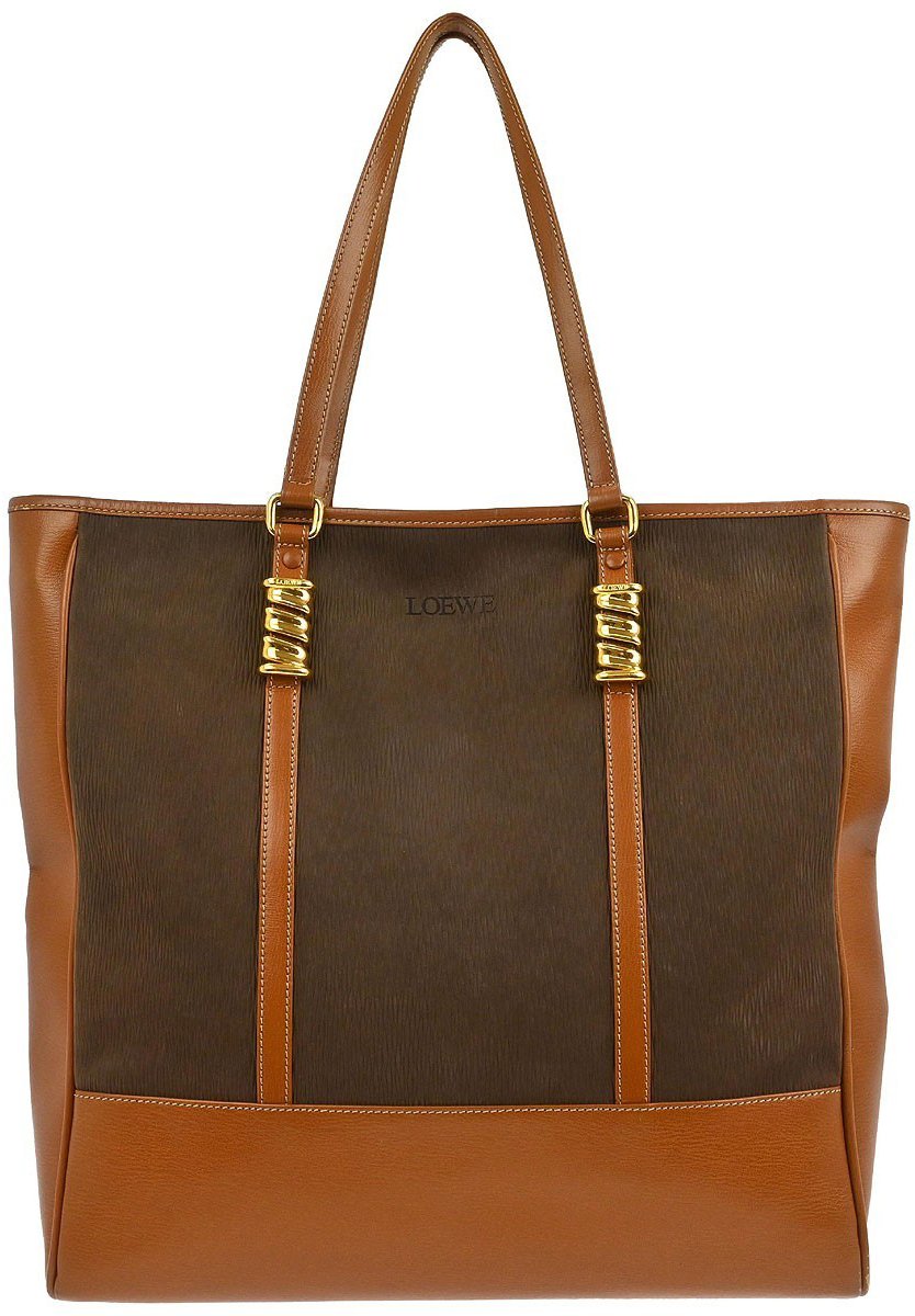 Loewe Loewe Velazquez Tote bag Leather Bruin