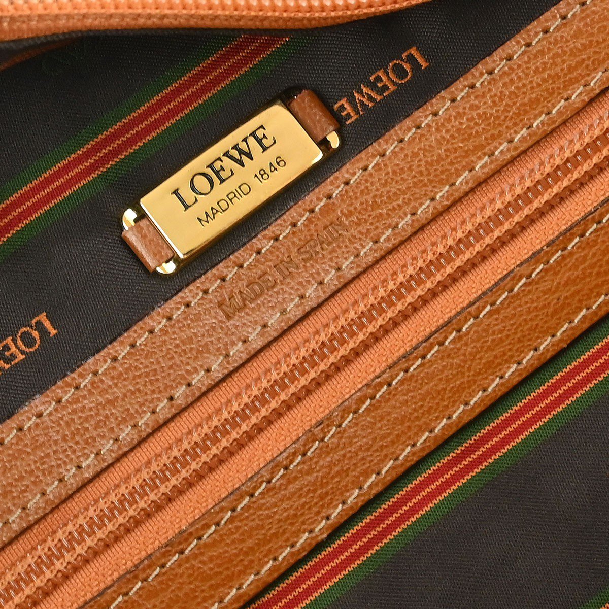 Loewe Loewe Velazquez Tote bag Leather Bruin