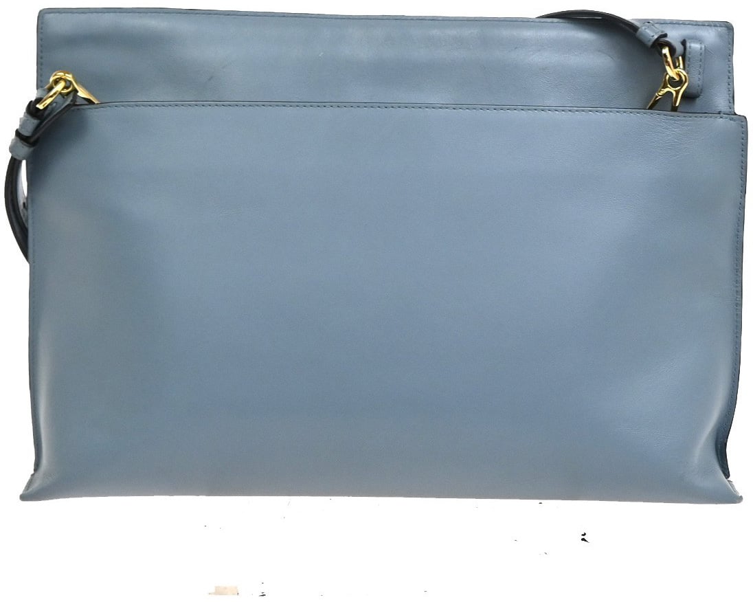 Loewe Loewe T Messenger Leather Large Blauw
