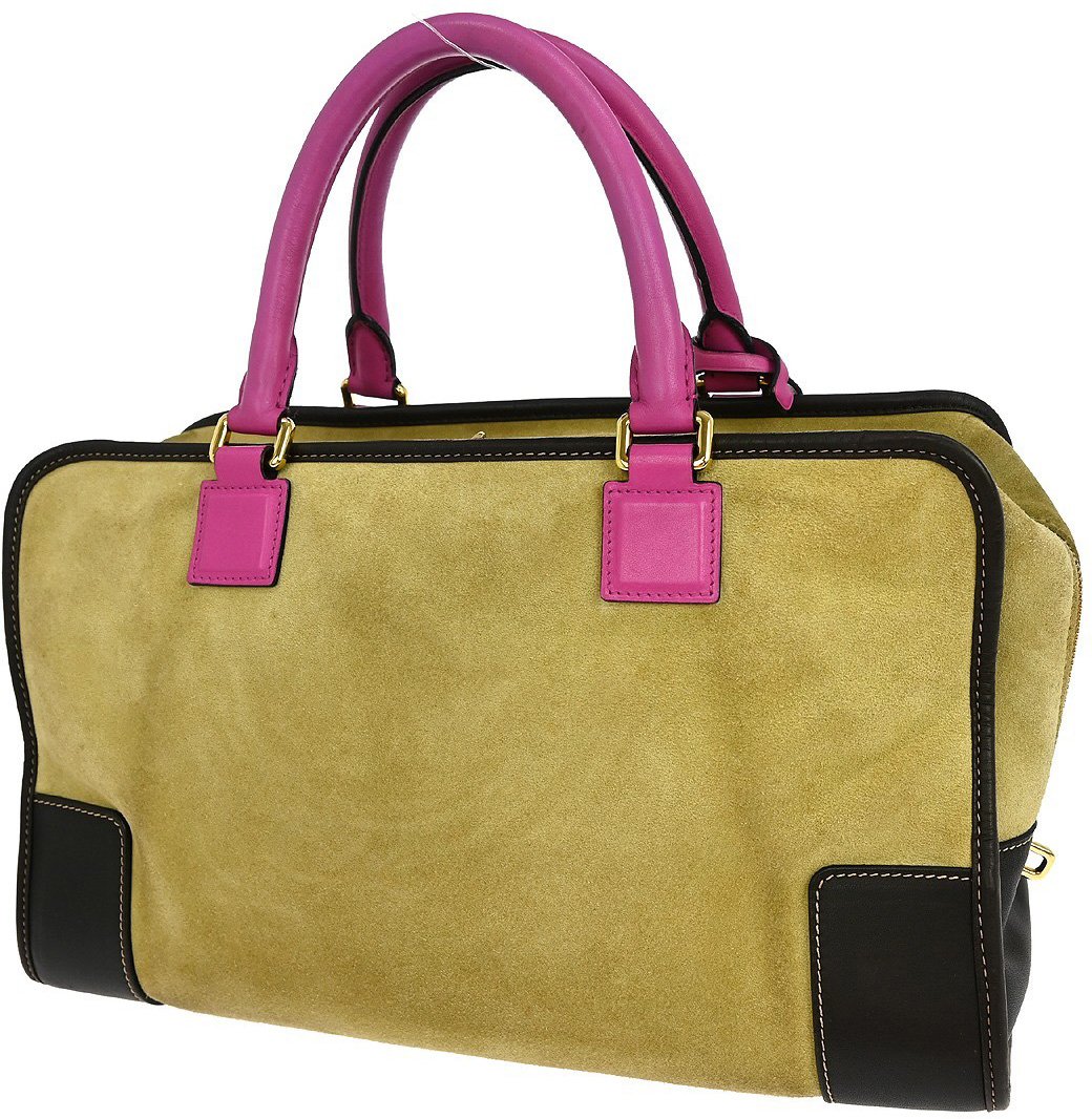 Loewe Loewe Amazona suede suede bag medium Beige