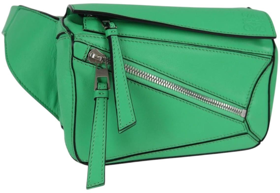 Loewe Loewe Puzzle Bumbag Leather Small Groen