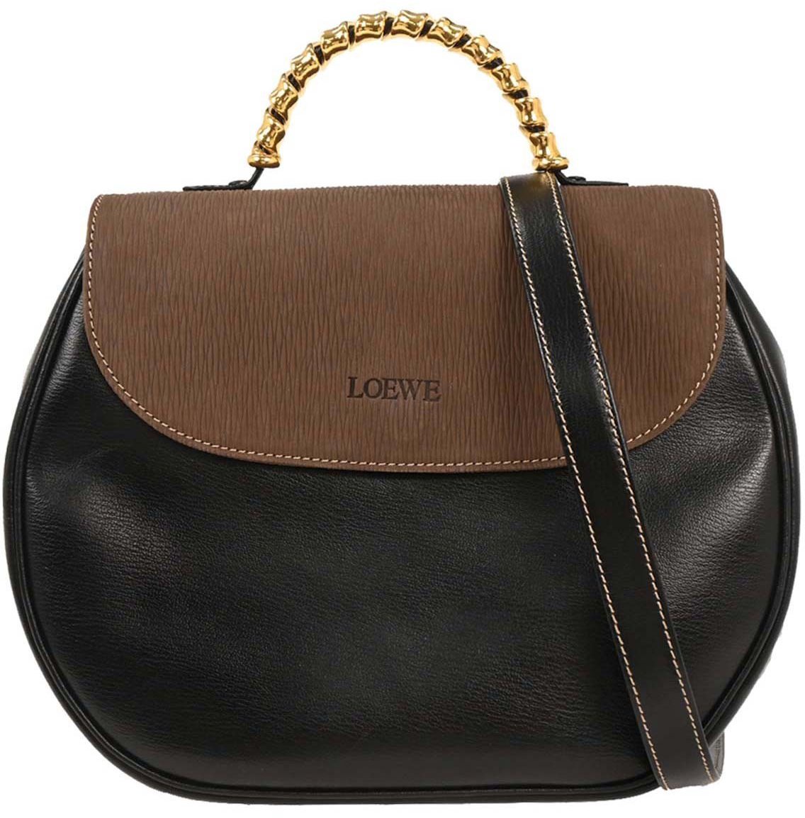 Loewe Loewe Velazquez shoulderbag Leather Bruin