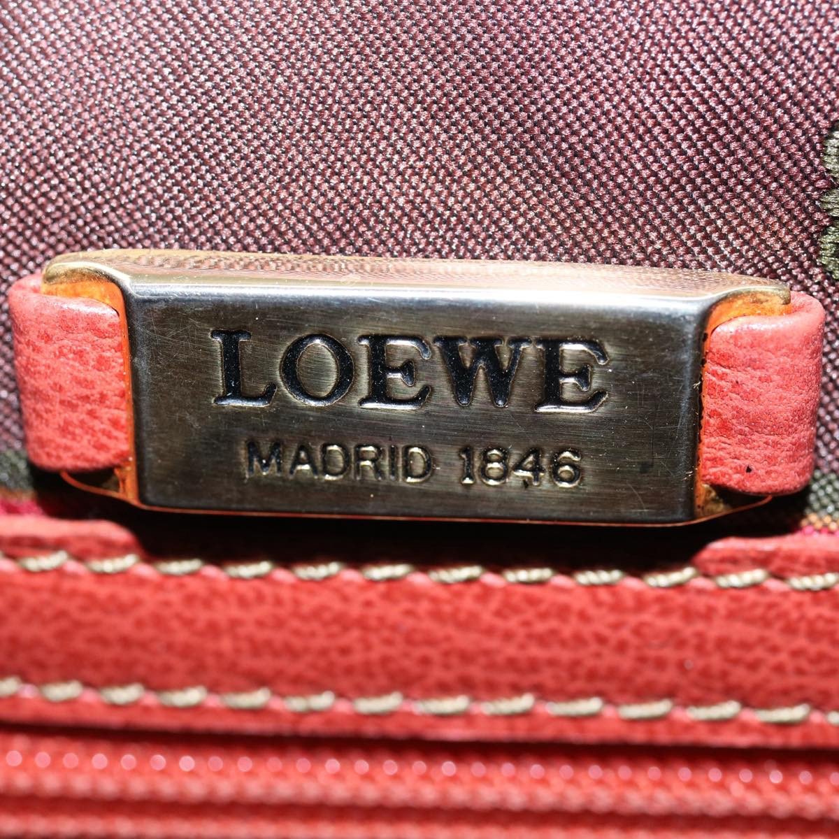 Loewe Vintage Velazquez Top Handle Leather Oranje