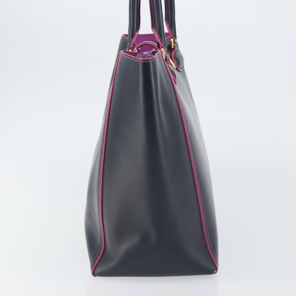 Loewe Loewe Leo Shopper Tote Leather Medium Navy