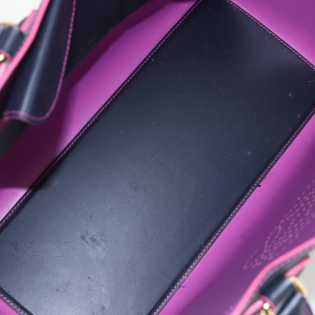 Loewe Loewe Leo Shopper Tote Perforated Leather Medium Navy