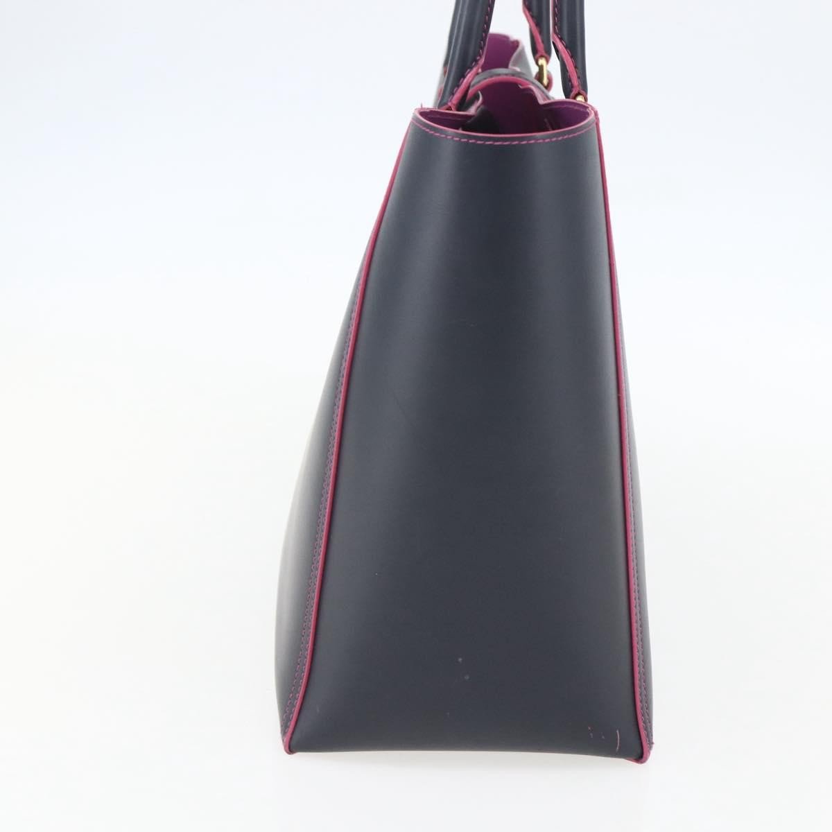 Loewe Loewe Leo Shopper Tote Perforated Leather Medium Navy