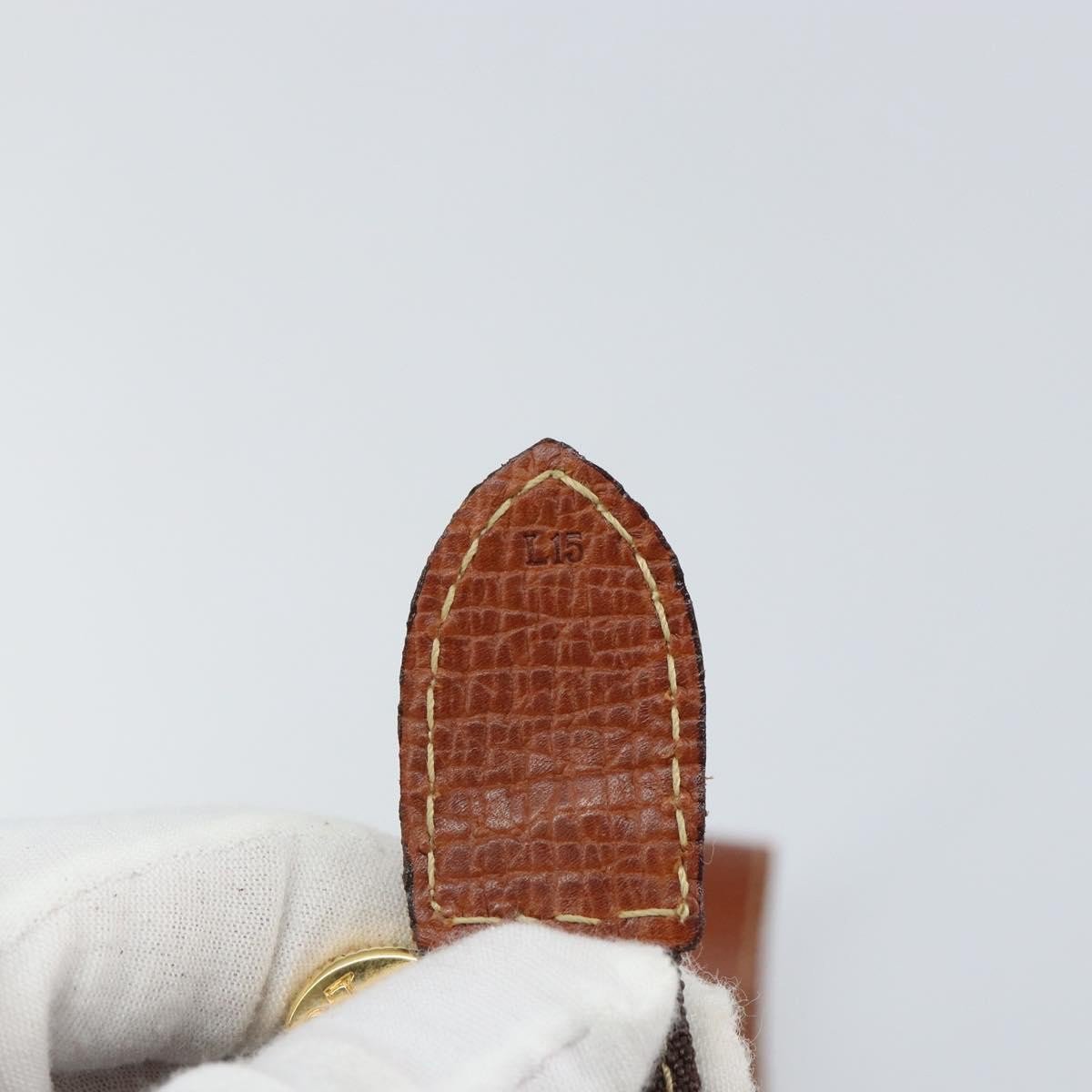 Loewe Loewe Anagram Shoulder Bag PVC Leather Bruin