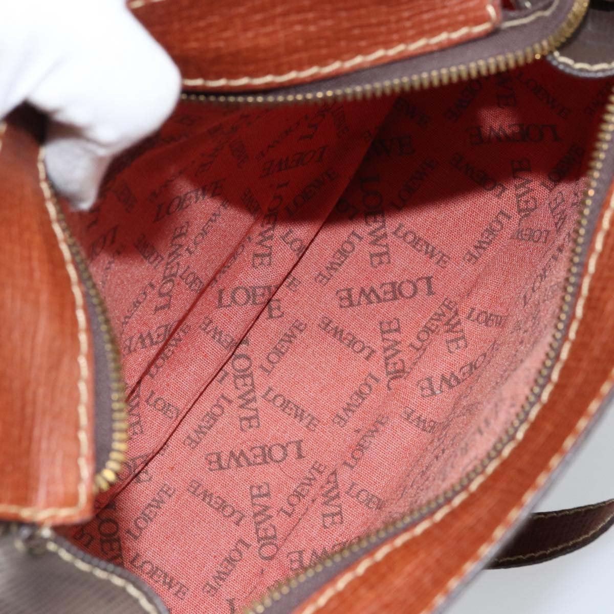 Loewe Anagram PVC Leather Bruin