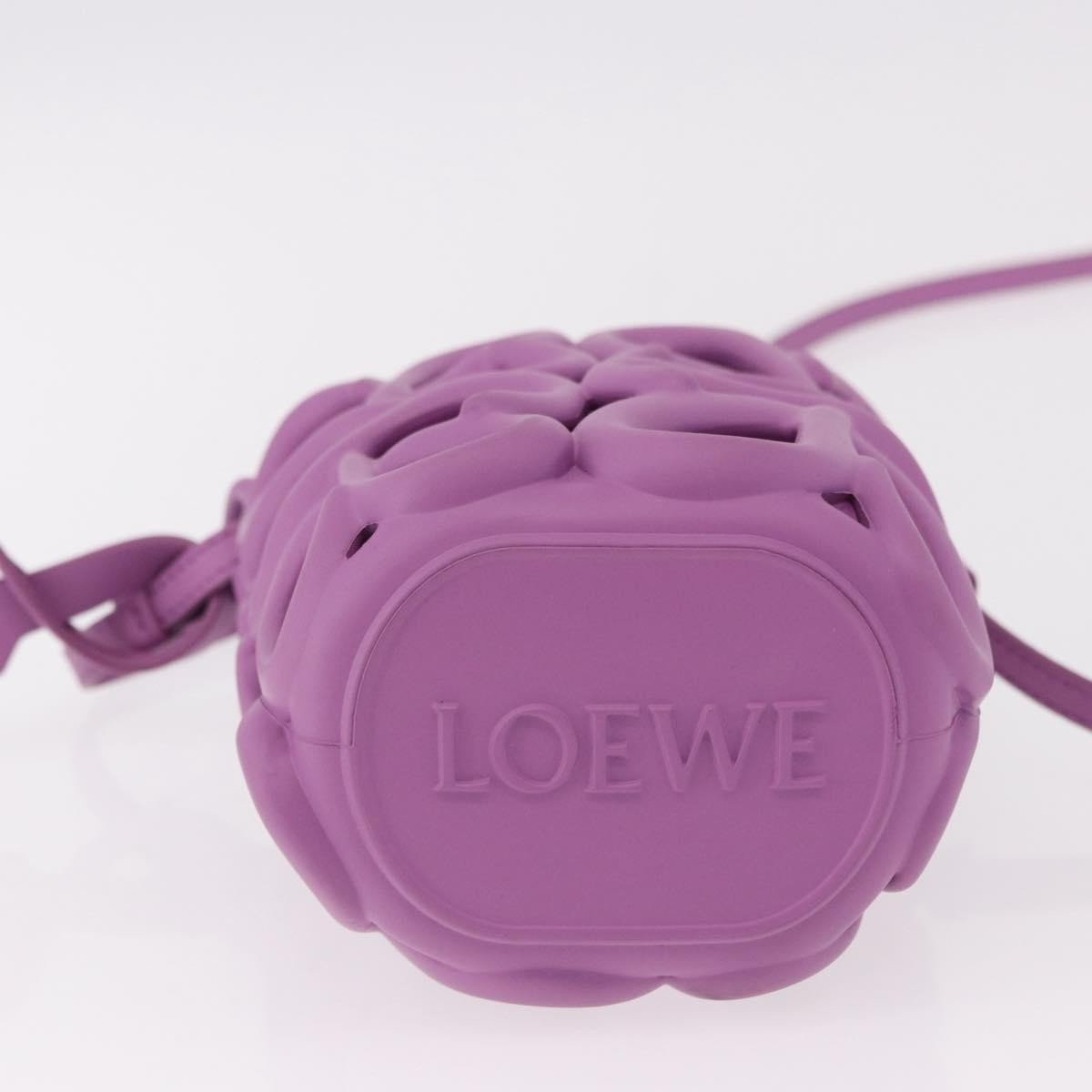 Loewe Anagram Inflated Pocket Canvas and silicon Paars