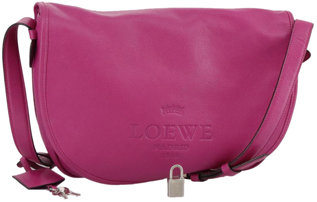 Loewe Loewe Heritage Messenger Leather Medium Roze