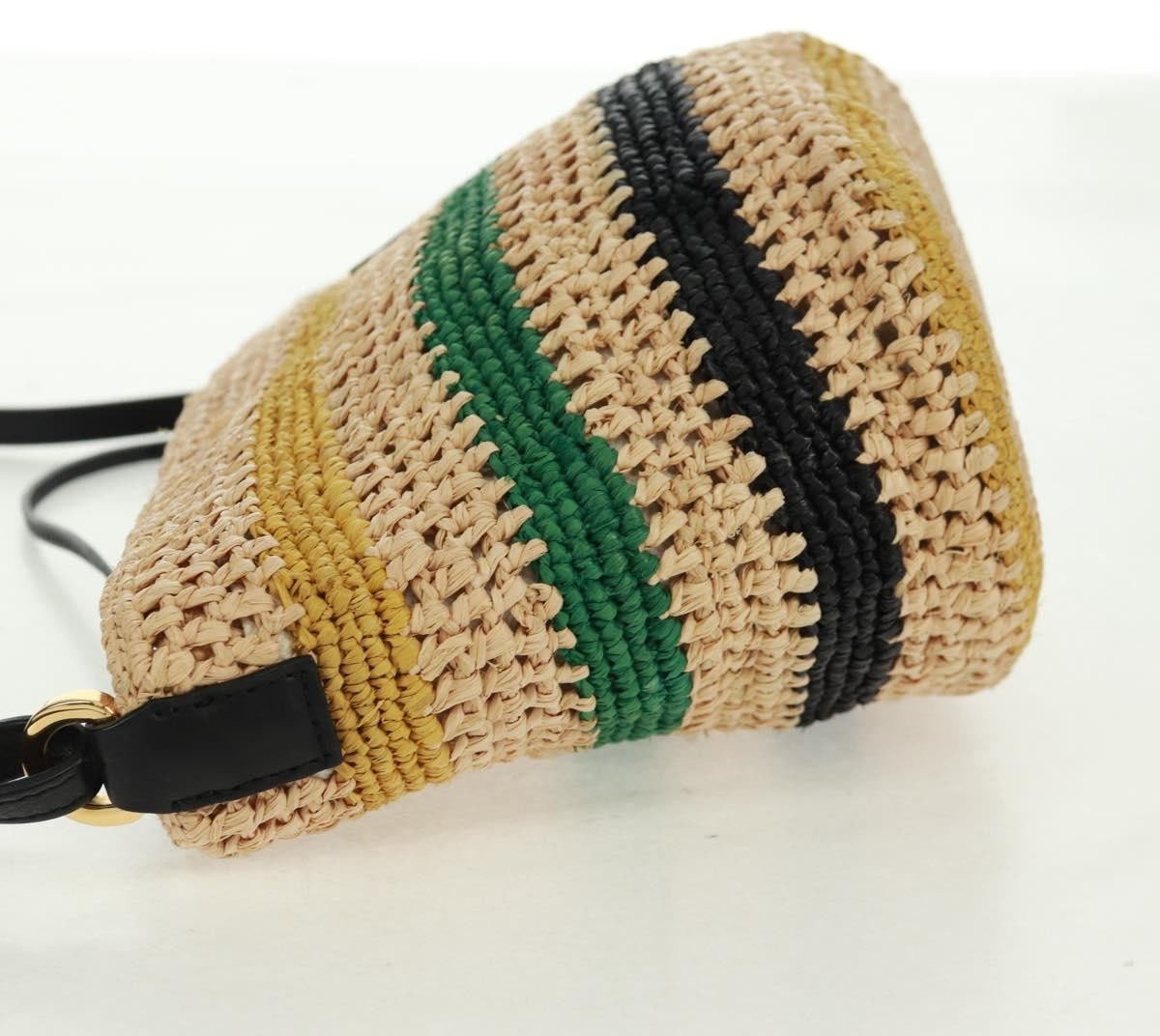 Loewe Loewe Pochette Woven Raffia Beige