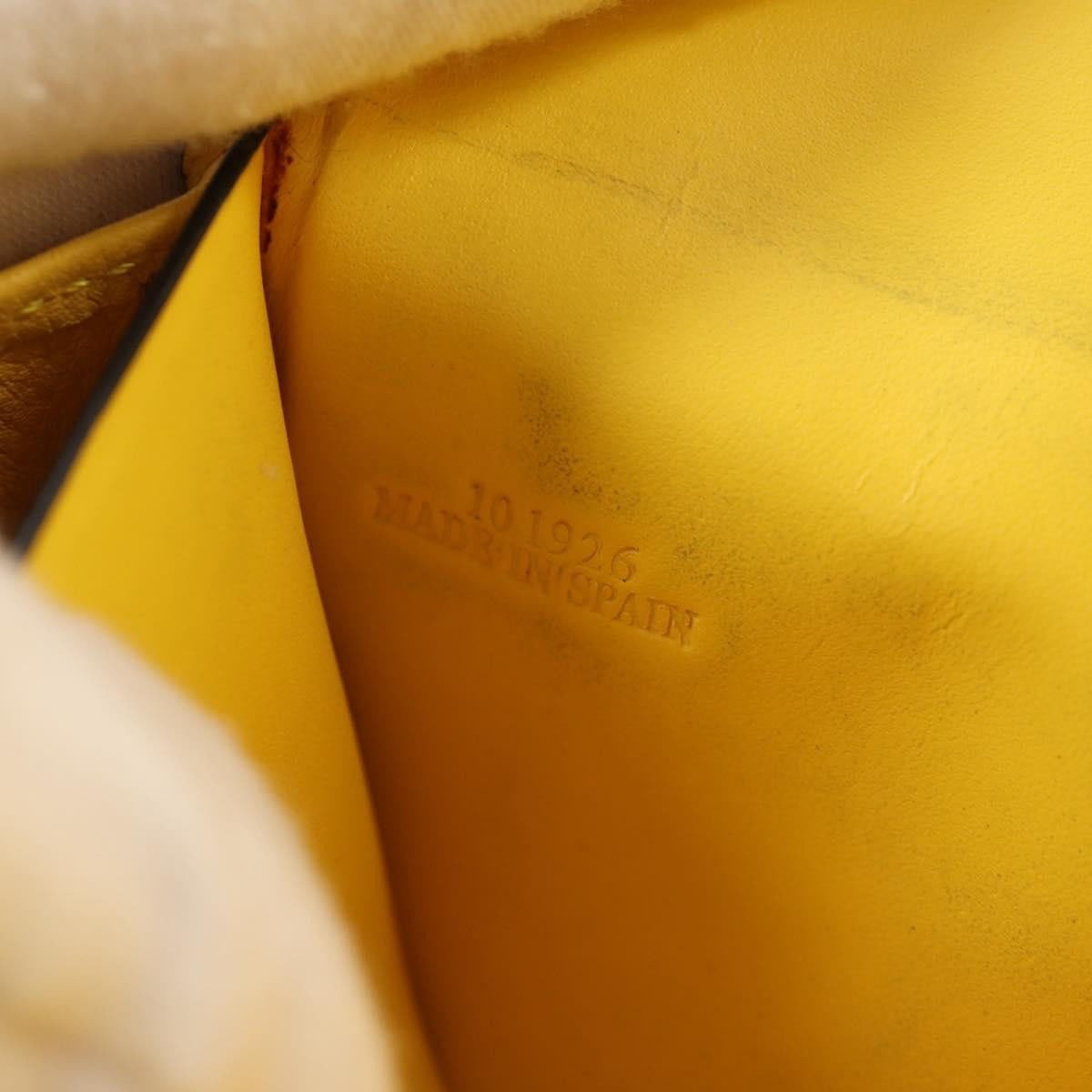 Loewe Loewe Puzzle Zip Wallet Leather Compact Geel